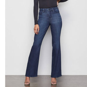 Good American Jeans 6/28 Blue Good Flare High Rise Wide Leg